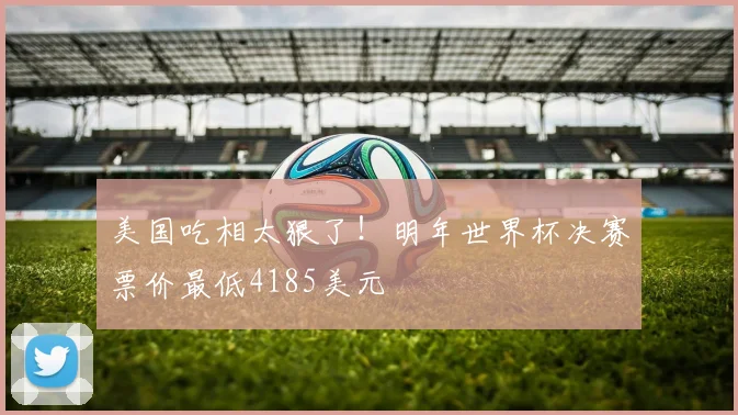 美国吃相太狠了！明年世界杯决赛票价最低4185美元